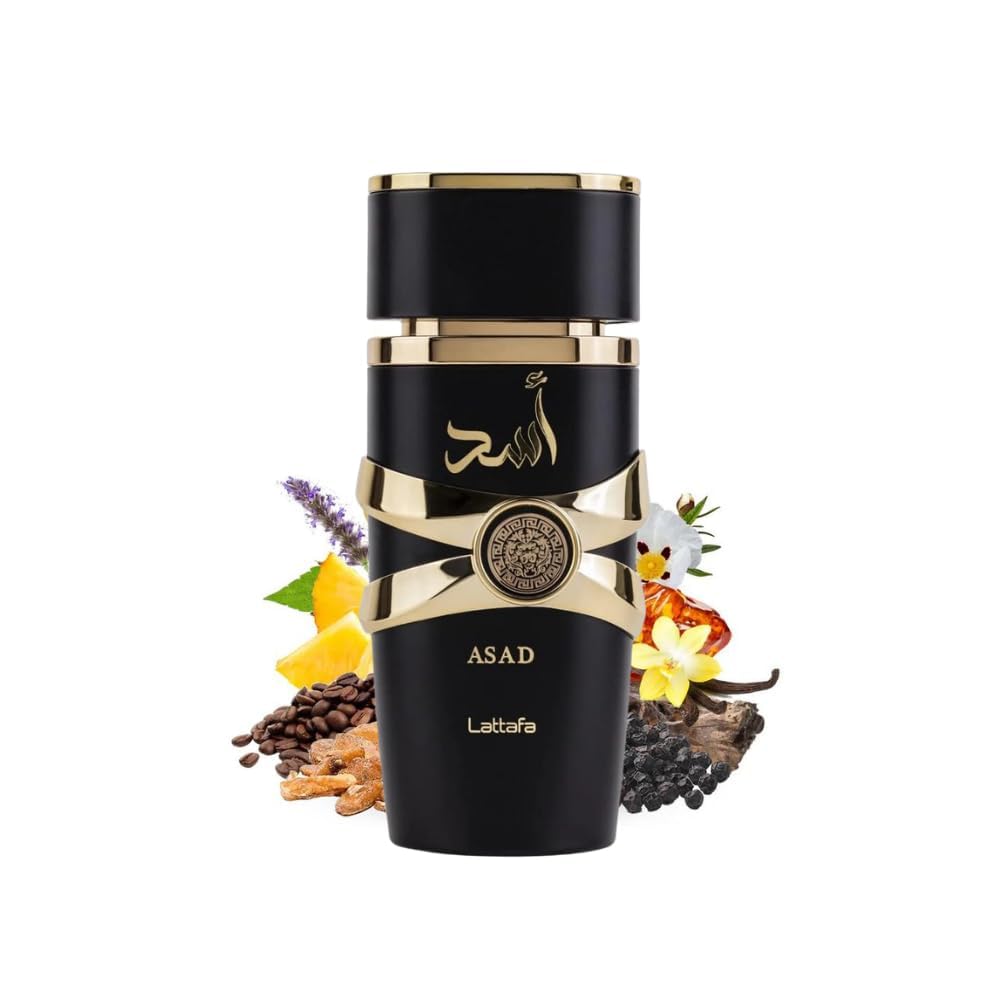 Lattafa Asad Lattafa für Unisex Eau de Parfum Spray, 100 ml Herren Damen Parfum