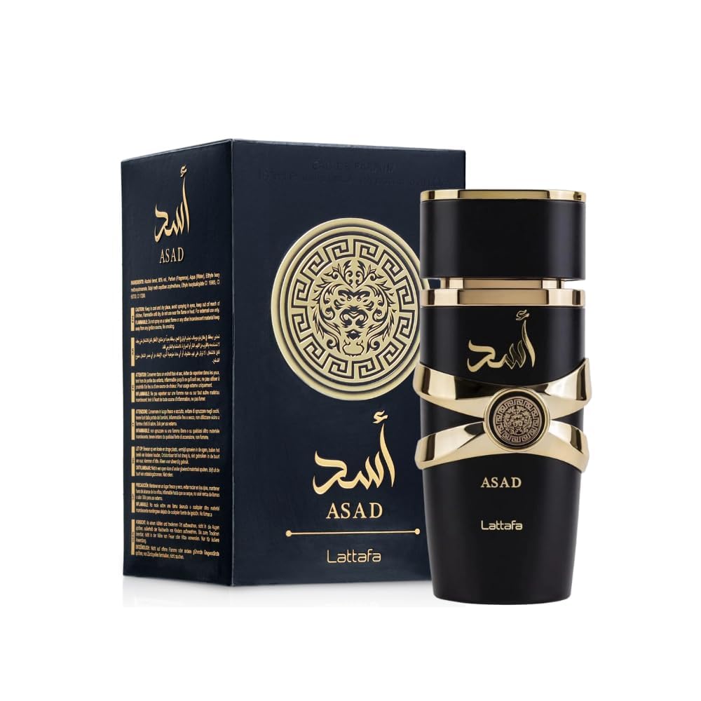 Lattafa Asad Lattafa für Unisex Eau de Parfum Spray, 100 ml Herren Damen Parfum